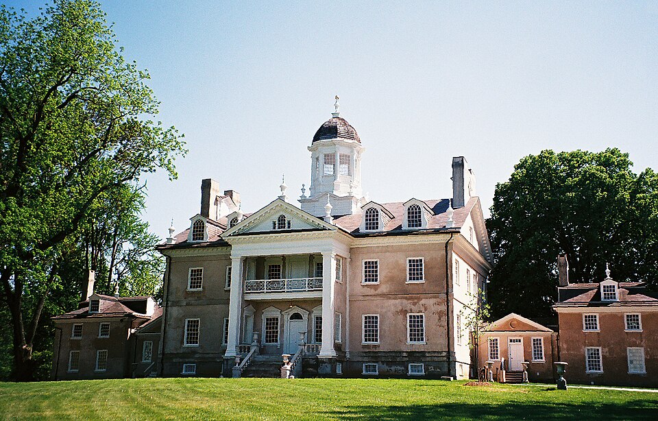 Hampton mansion and its north-facing porch and cupola at Hampton National Historic Site, Maryland.
