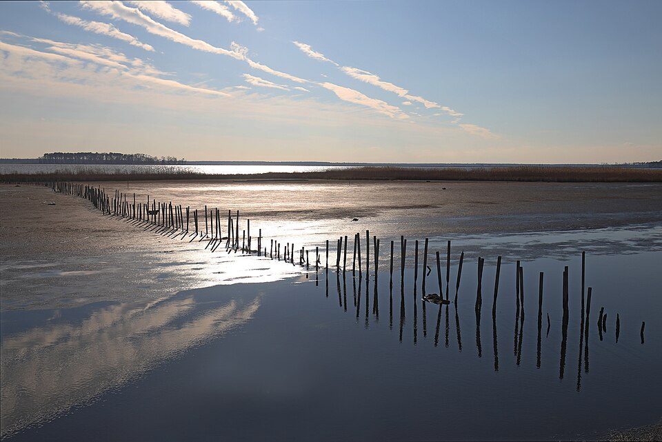 Tidal wetland landscape at Blackwater National Wildlife Refuge, Maryland; no specific haunting site is identified.